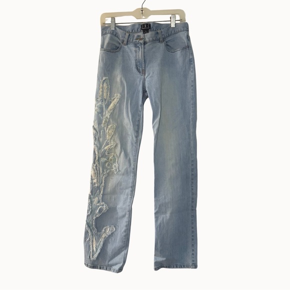 INC International Concepts Denim - INC International Concepts Bootcut Jeans with Embroidered Leg Detail